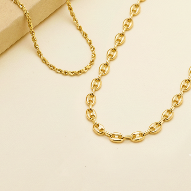 Cadenas y collares de oro para hombre