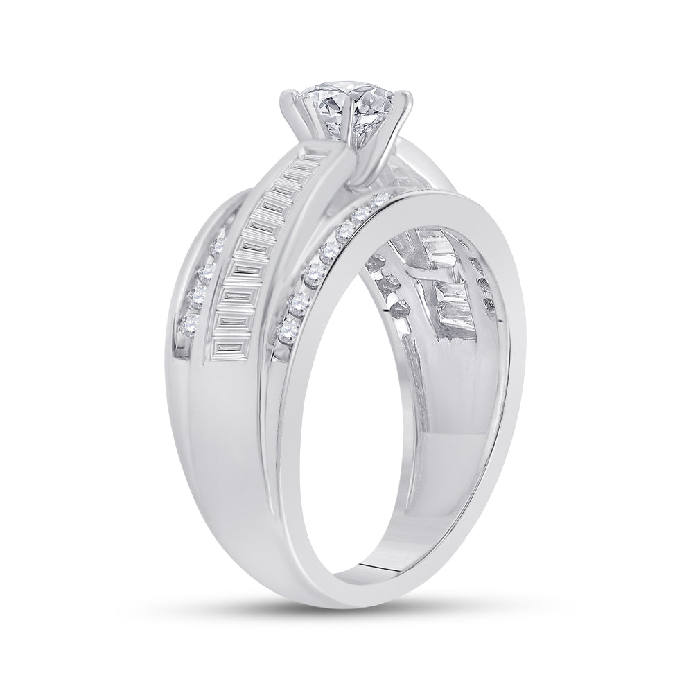 14kt White Gold Womens Marquise Diamond Solitaire Bridal Wedding Engagement Ring 1.00 Cttw 7 Daisy Joyeria