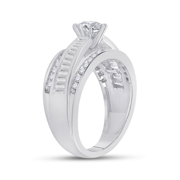 14kt White Gold Womens Marquise Diamond Solitaire Bridal Wedding Engagement Ring 1.00 Cttw 7 Daisy Joyeria