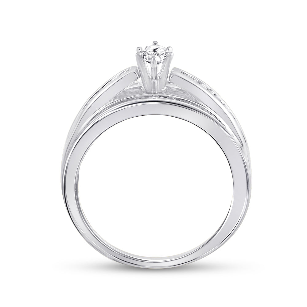 14kt White Gold Womens Marquise Diamond Solitaire Bridal Wedding Engagement Ring 1.00 Cttw 7 Daisy Joyeria