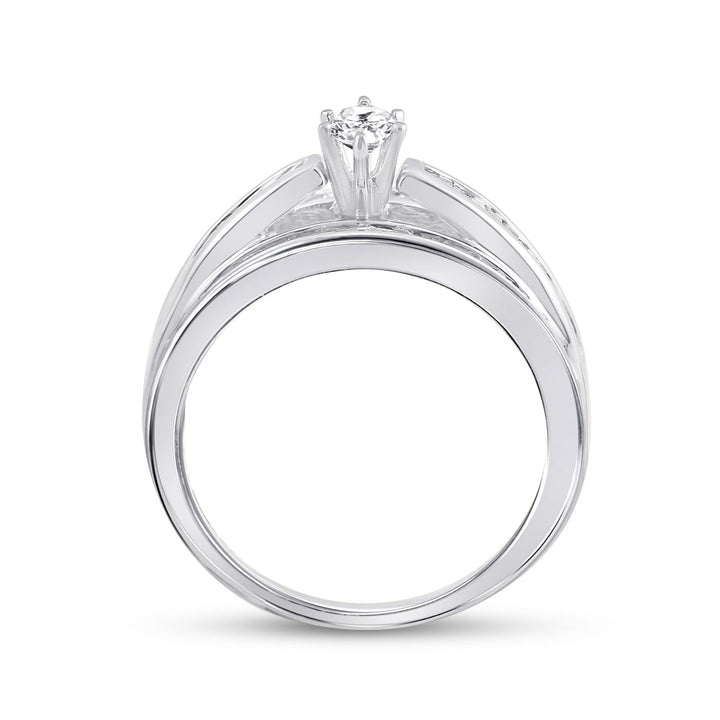 14kt White Gold Womens Marquise Diamond Solitaire Bridal Wedding Engagement Ring 1.00 Cttw 7 Daisy Joyeria