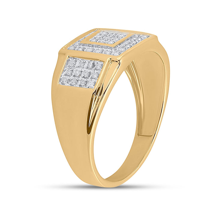 1/4CTW MICRO-PAVE DIA. RING 10 Daisy Joyeria