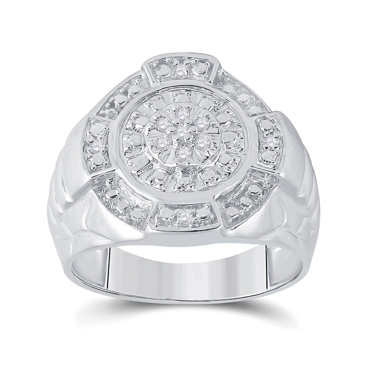 1/10CT-DIA FASHION MENS RING 10 Daisy Joyeria