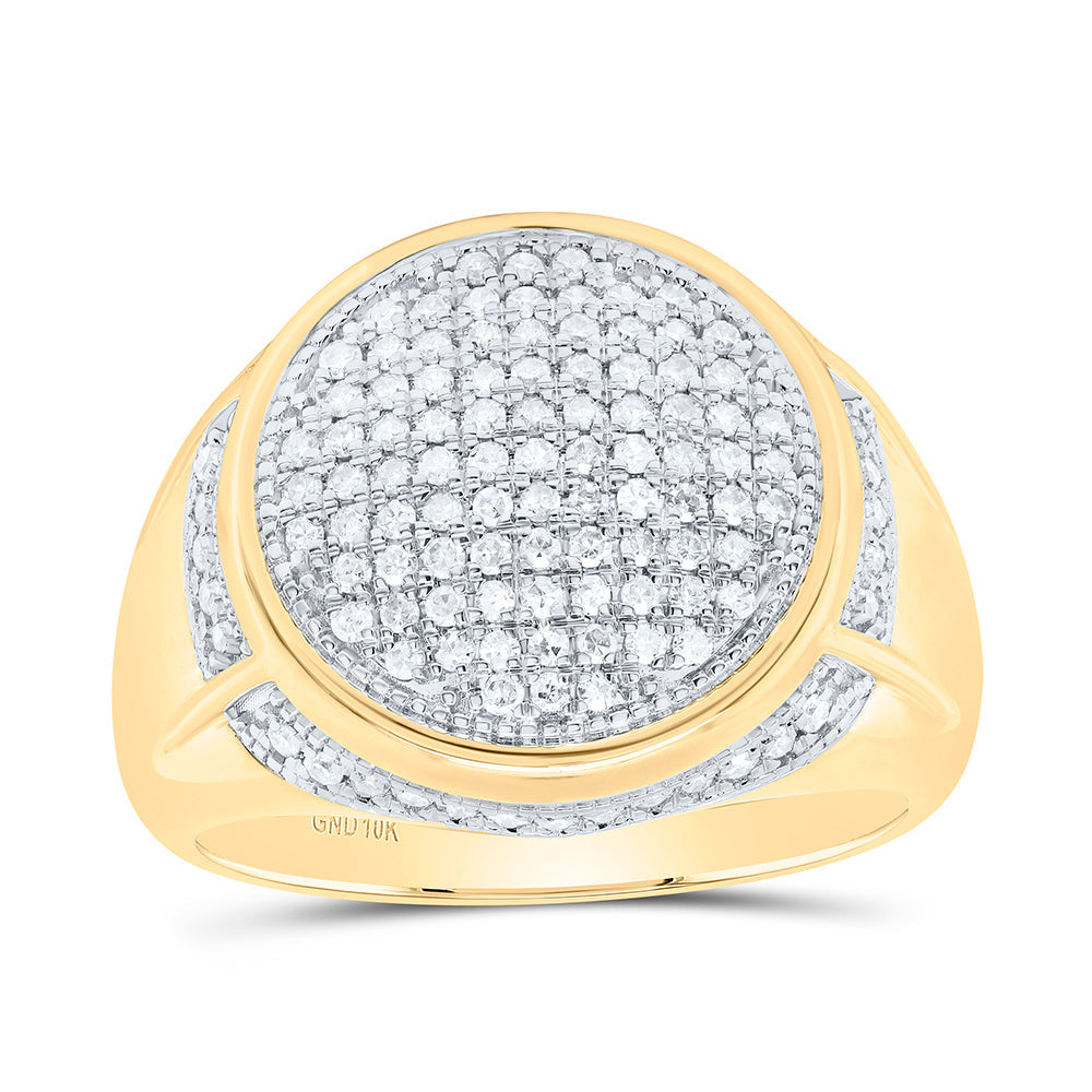 1/2 Cttw-DIA HIPHOP RING 10 Daisy Joyeria