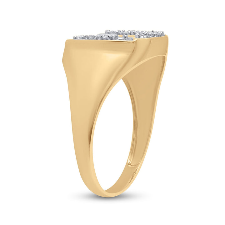 0.01CTW-DIA HORSE-SHOE MENS RING 10 Daisy Joyeria