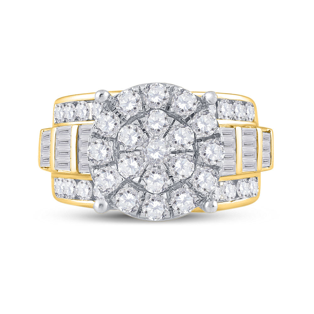 CINDYÂS DREAM COLLECTION (MAKE YOUR FAIRY TALE DREAMS COME TRUE) 10kt White Gold Round Diamond Cluster Bridal Wedding Engageme 7 Daisy Joyeria