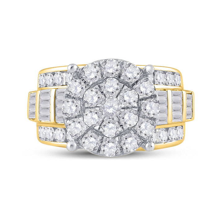 CINDYÂS DREAM COLLECTION (MAKE YOUR FAIRY TALE DREAMS COME TRUE) 10kt White Gold Round Diamond Cluster Bridal Wedding Engageme 7 Daisy Joyeria