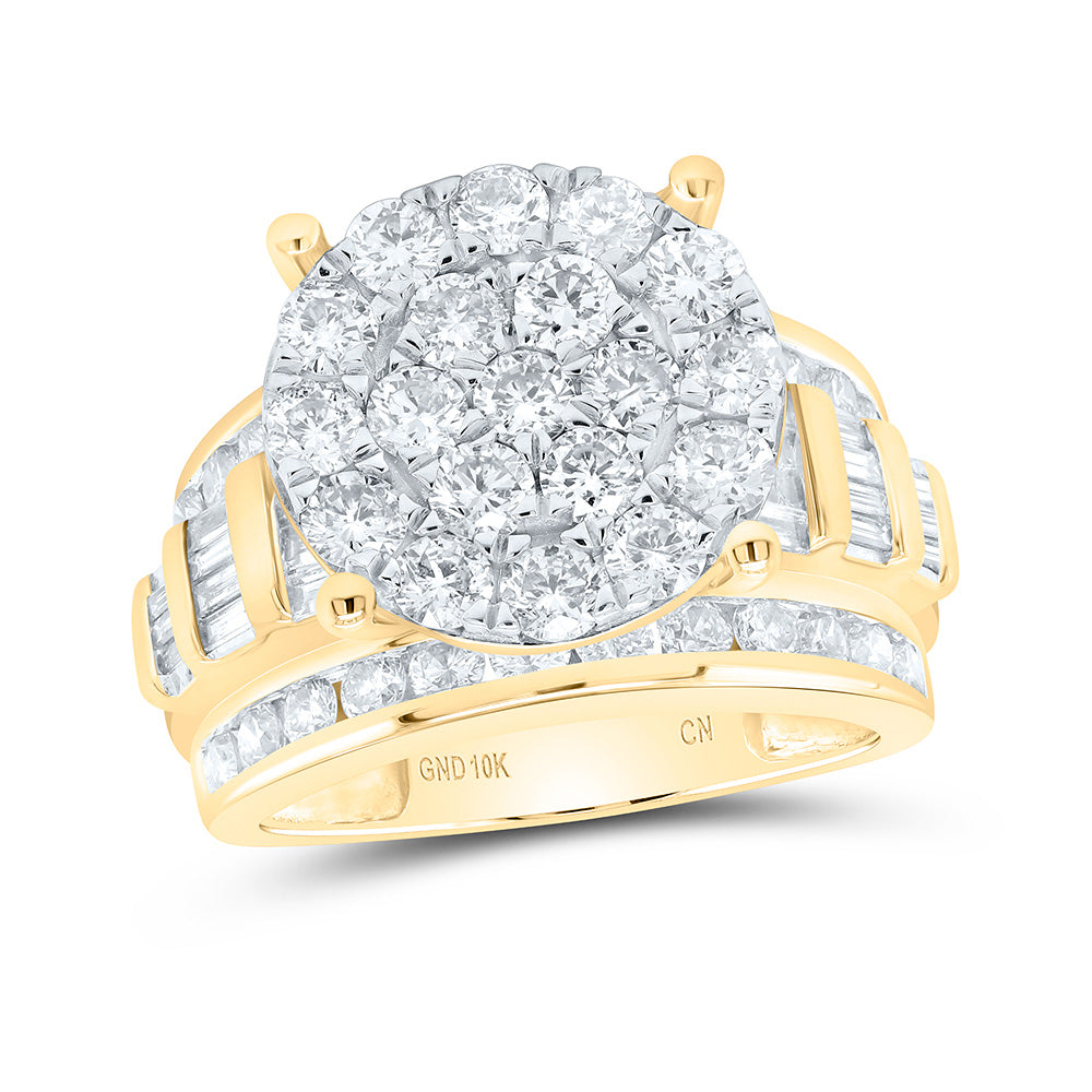 CINDYÂS DREAM COLLECTION (MAKE YOUR FAIRY TALE DREAMS COME TRUE) 10kt White Gold Round Diamond Cluster Bridal Wedding Engageme 7 Daisy Joyeria
