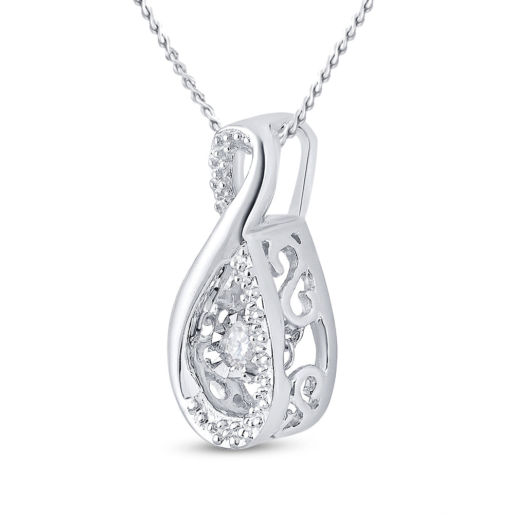 1/20CTW-DIA CN TWINKLE PENDANT Daisy Joyeria