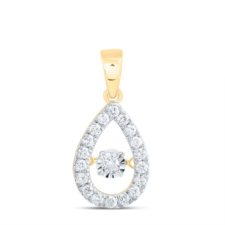 1/3CTW-DIA CN TWINKLE FASHION PEAR PENDANT Daisy Joyeria