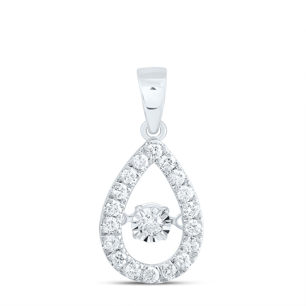 1/3CTW-DIA CN  TWINKLE FASHION PEAR PENDANT Daisy Joyeria