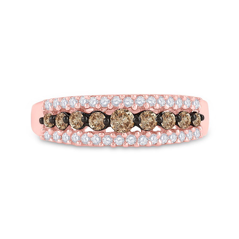 1/2CTW-DIA BROWN  BAND 7 Daisy Joyeria