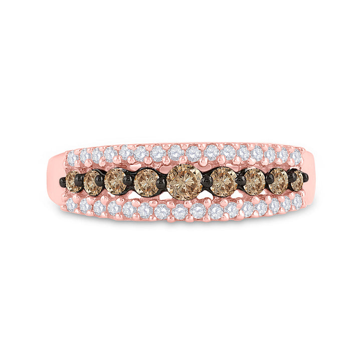 1/2CTW-DIA BROWN  BAND 7 Daisy Joyeria
