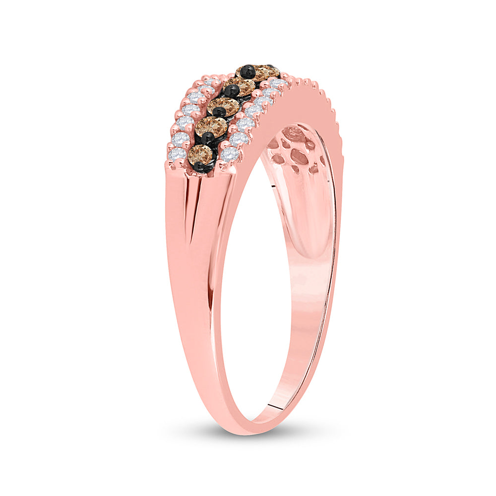 1/2CTW-DIA BROWN  BAND 7 Daisy Joyeria