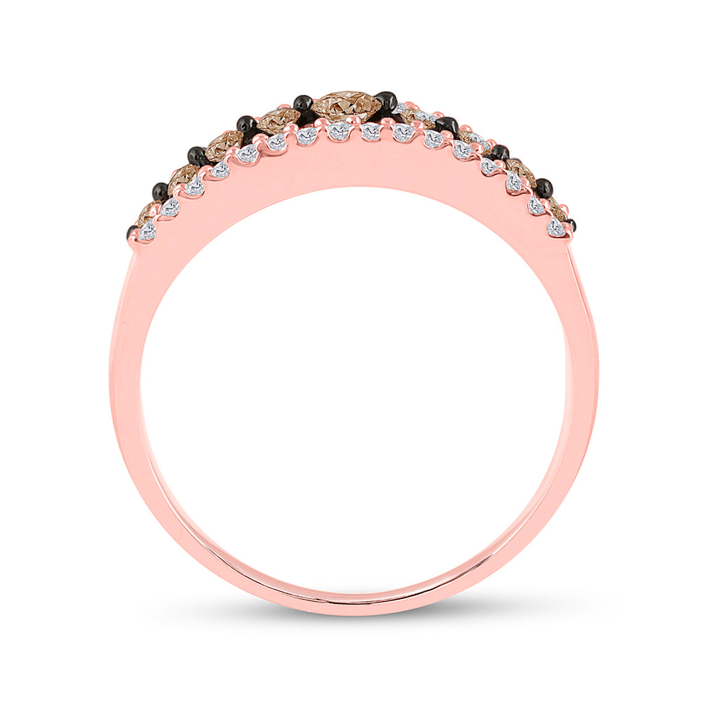1/2CTW-DIA BROWN  BAND 7 Daisy Joyeria