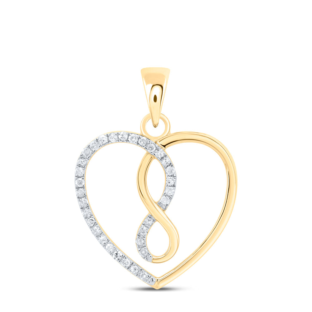 1/8CTW-DIA P1 GIFT HEART PENDANT Daisy Joyeria