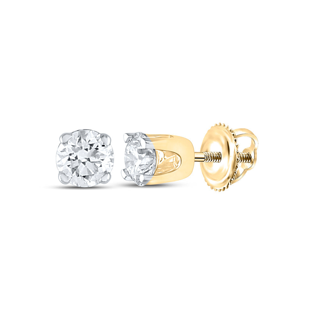 1/5 CT ROUND SUP STUDS CERTIFIED Daisy Joyeria