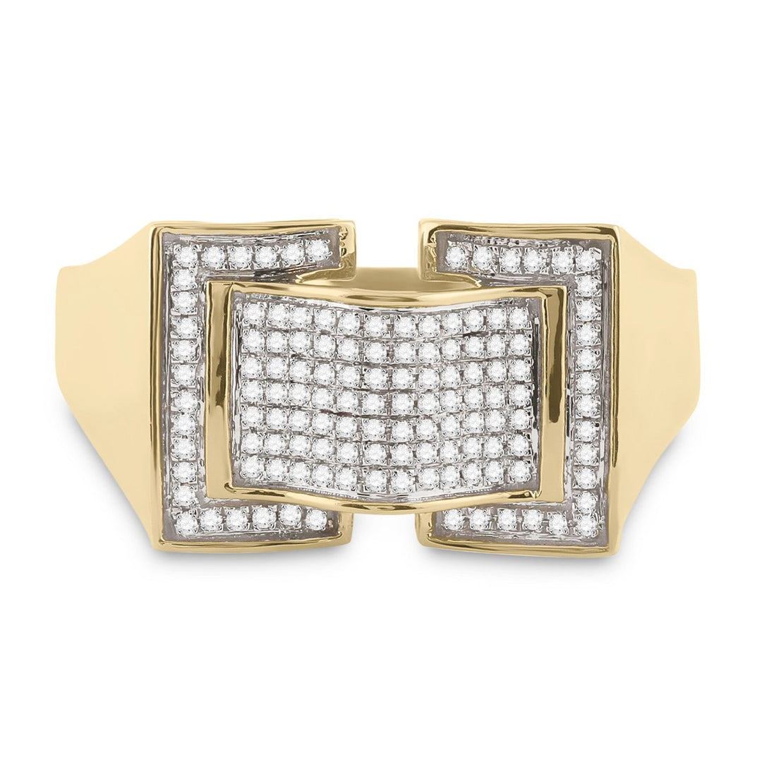 1/4CT-DIA MICRO-PAVE MENS RING 10 Daisy Joyeria