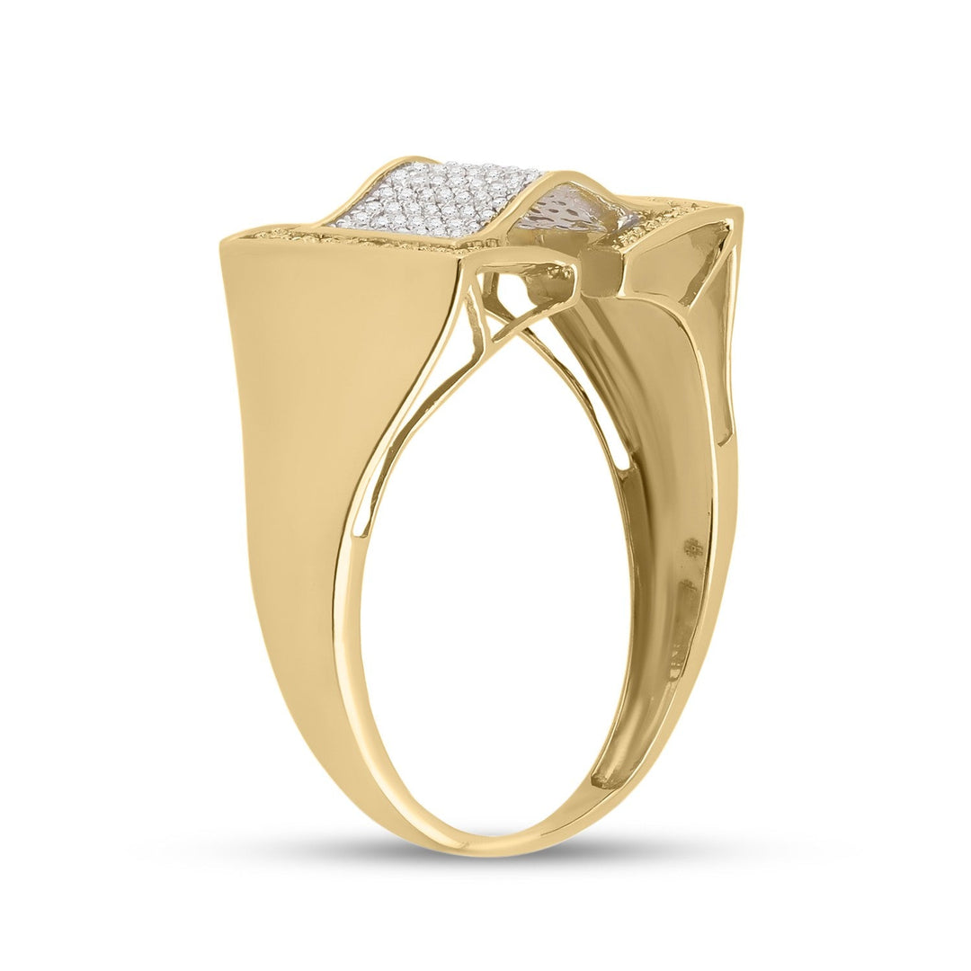 1/4CT-DIA MICRO-PAVE MENS RING 10 Daisy Joyeria