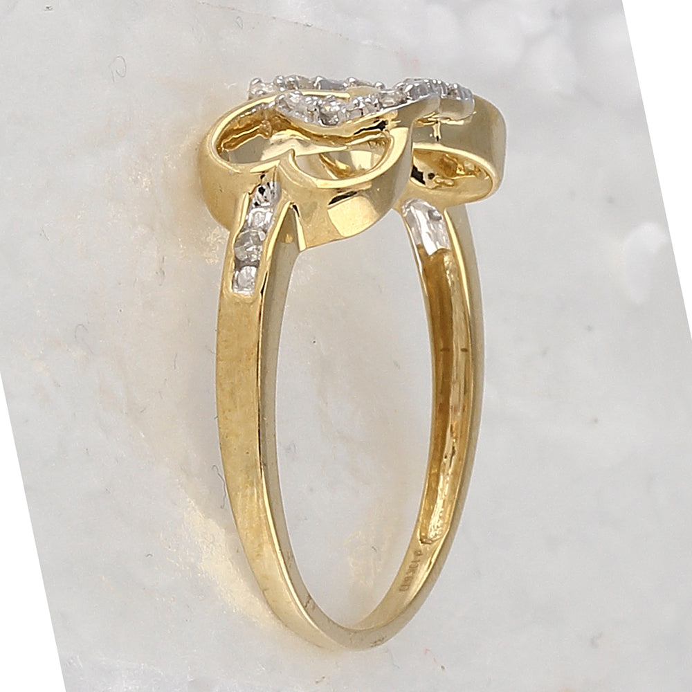 1/10CTW-DIA HEART RING 7 Daisy Joyeria