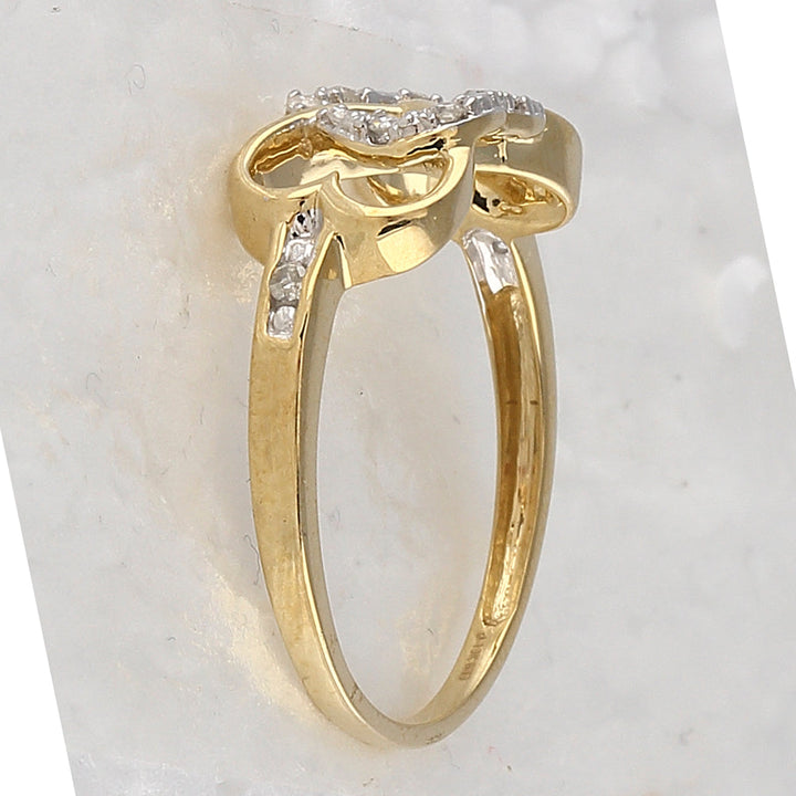 1/10CTW-DIA HEART RING 7 Daisy Joyeria