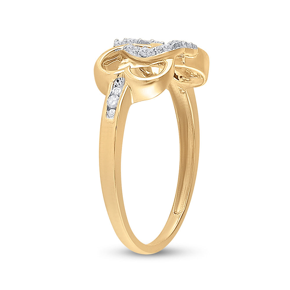 1/10CTW-DIA HEART RING 7 Daisy Joyeria