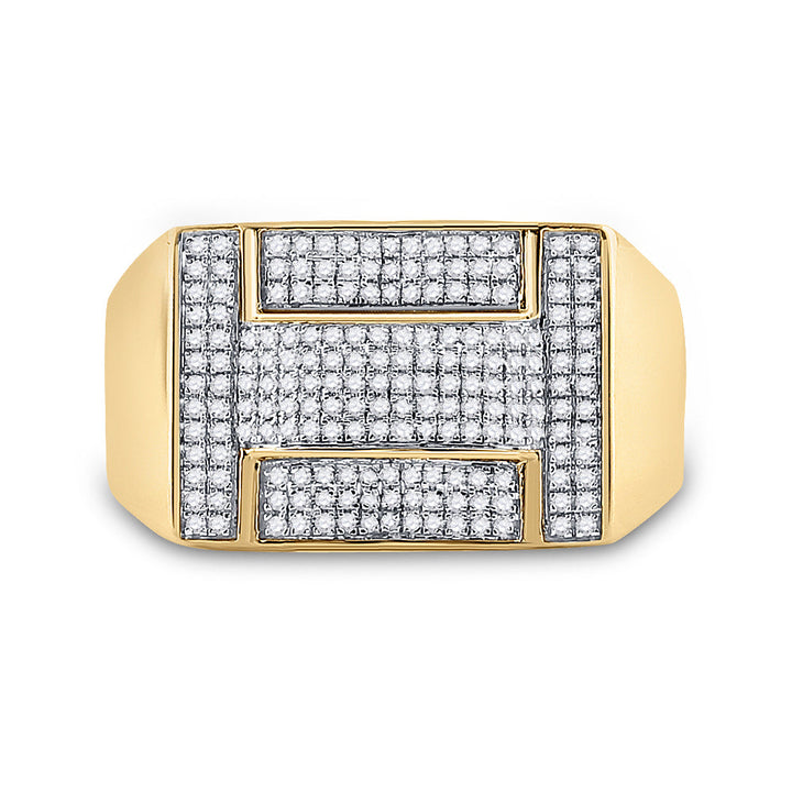1/2CTW-DIA MICRO-PAVE MENS RING 10 Daisy Joyeria
