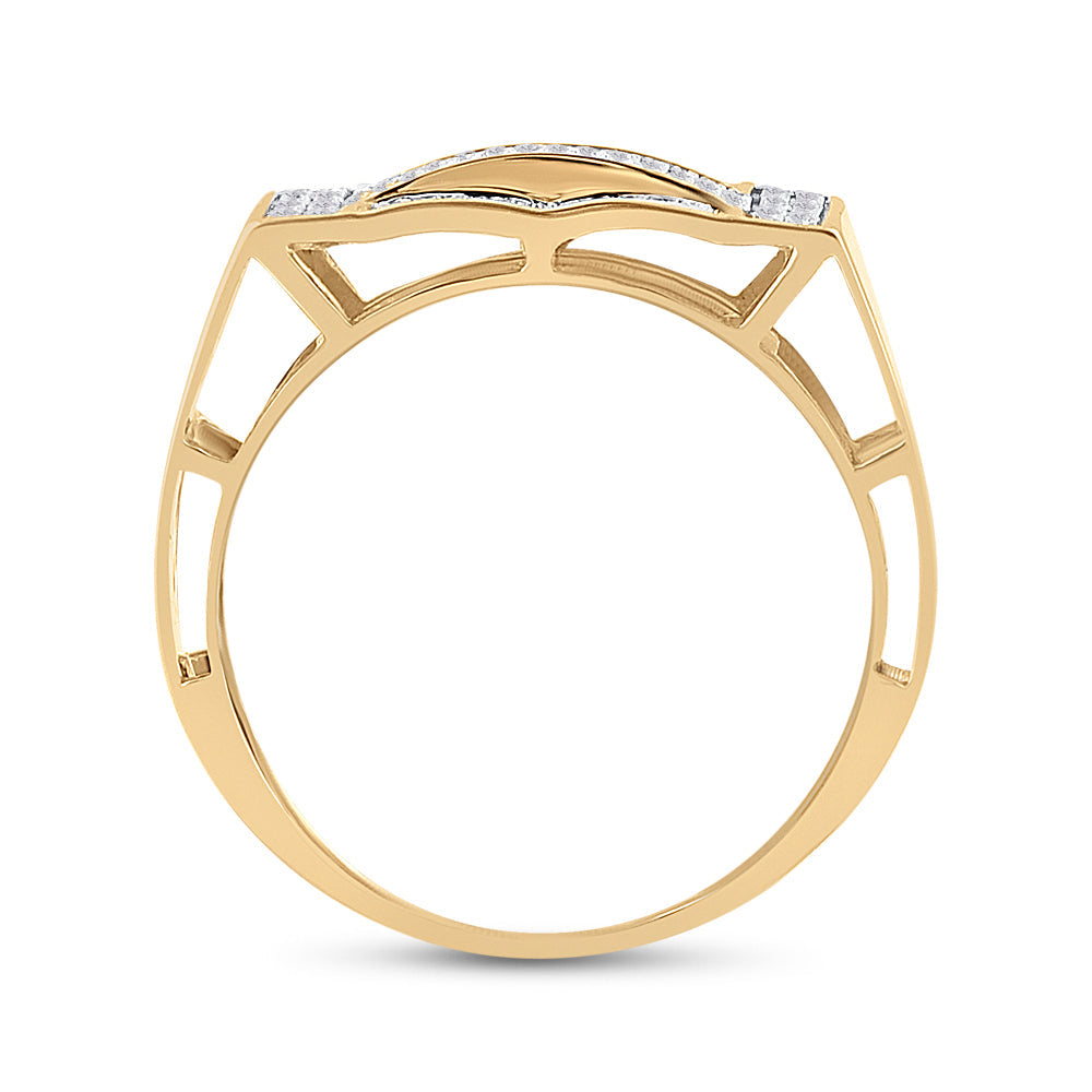 1/2CTW-DIA MICRO-PAVE MENS RING 10 Daisy Joyeria