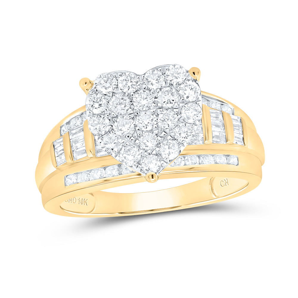 1CTW-DIA HEART RING-S6 6 Daisy Joyeria