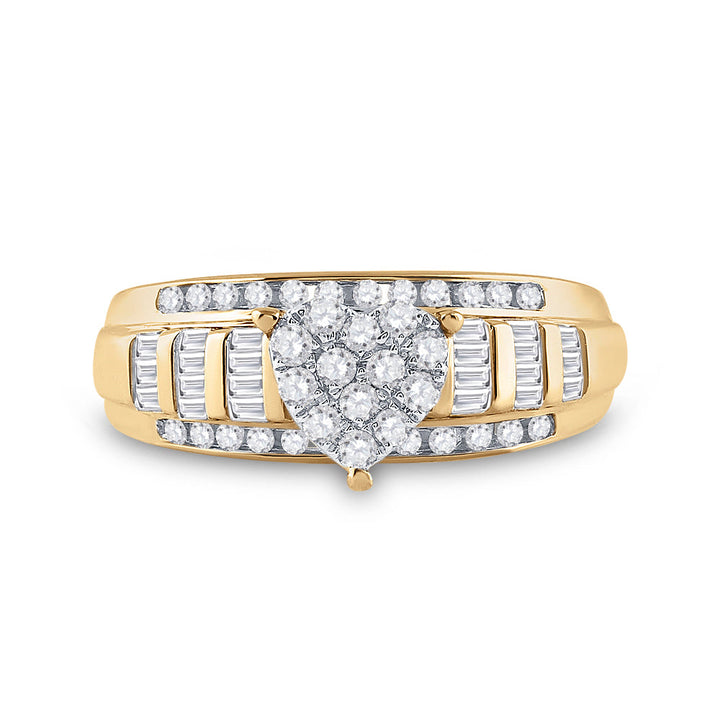 1/2CTW CINDY HEART RING 7 Daisy Joyeria