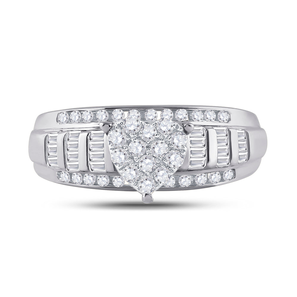 1/2CTW DIA CINDY HEART RING 7 Daisy Joyeria