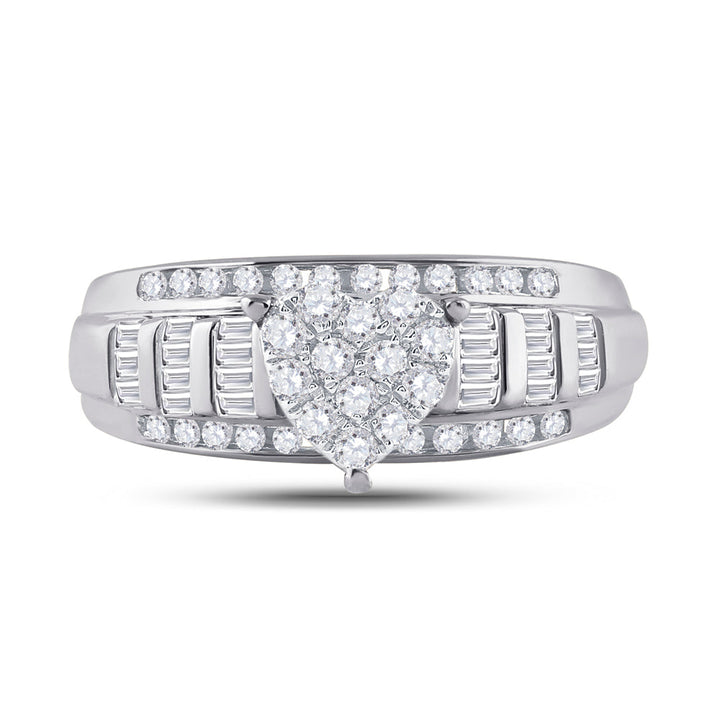 1/2CTW DIA CINDY HEART RING 7 Daisy Joyeria