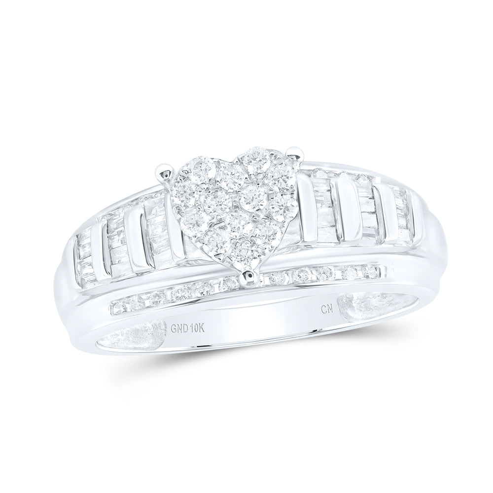 1/2CTW DIA CINDY HEART RING 7 Daisy Joyeria