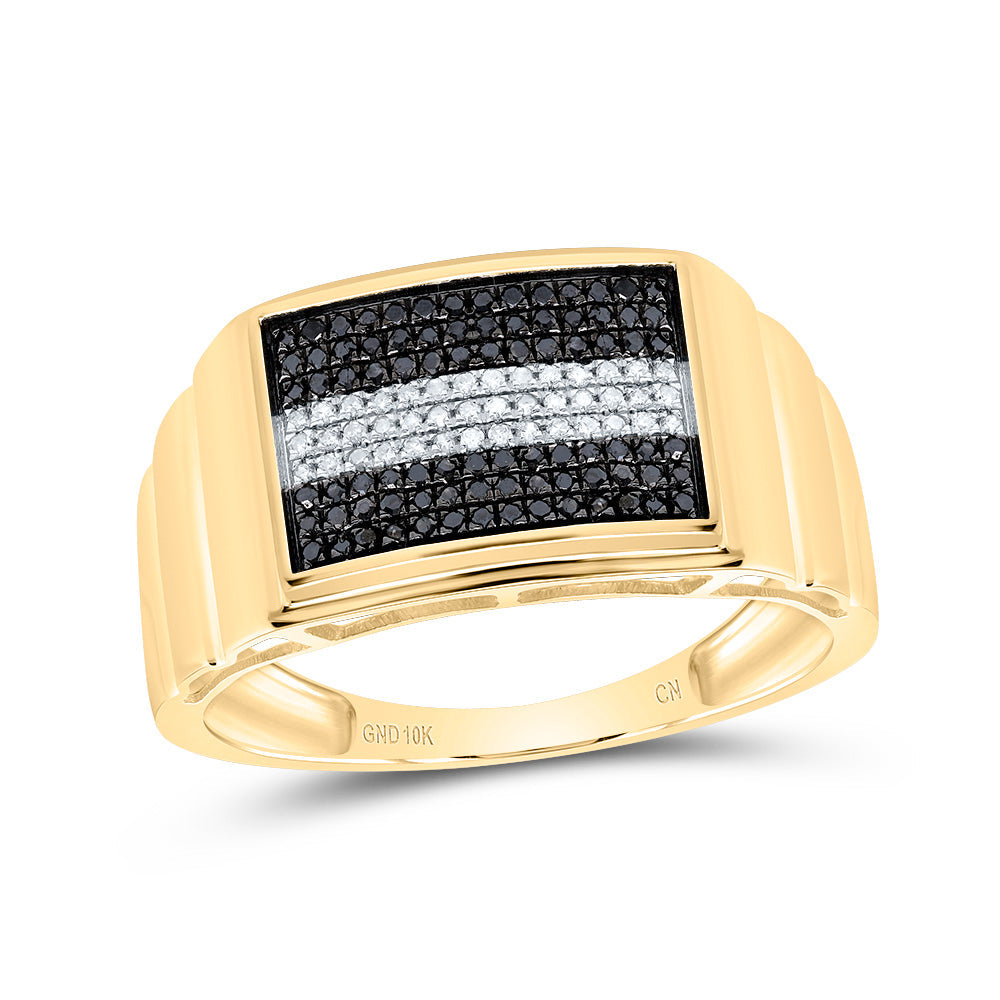 1/4CT-DIA MICRO-PAVE MENS RING 10 Daisy Joyeria