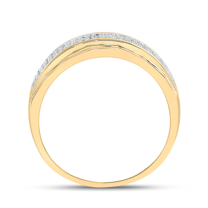 1/3CT-DIA MICRO-PAVE MENS BAND 10 Daisy Joyeria