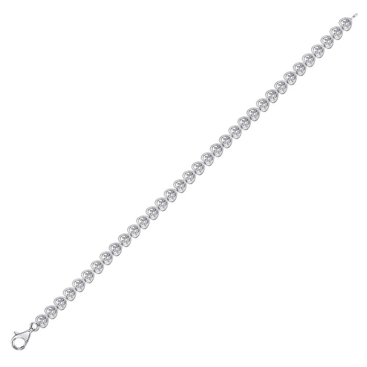 1/6CTW-DIA HEART BRACELET Daisy Joyeria