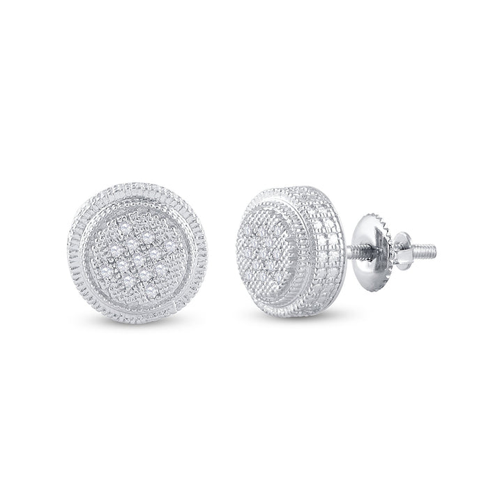1/20CT-DIA P1N MICRO-PAVE UNISEX EARRING Daisy Joyeria