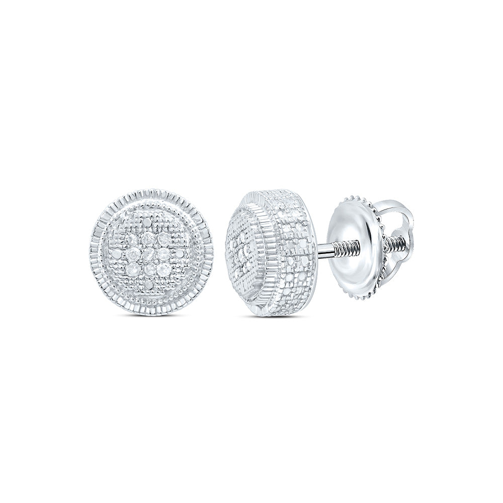 1/20CT-DIA P1N MICRO-PAVE UNISEX EARRING Daisy Joyeria