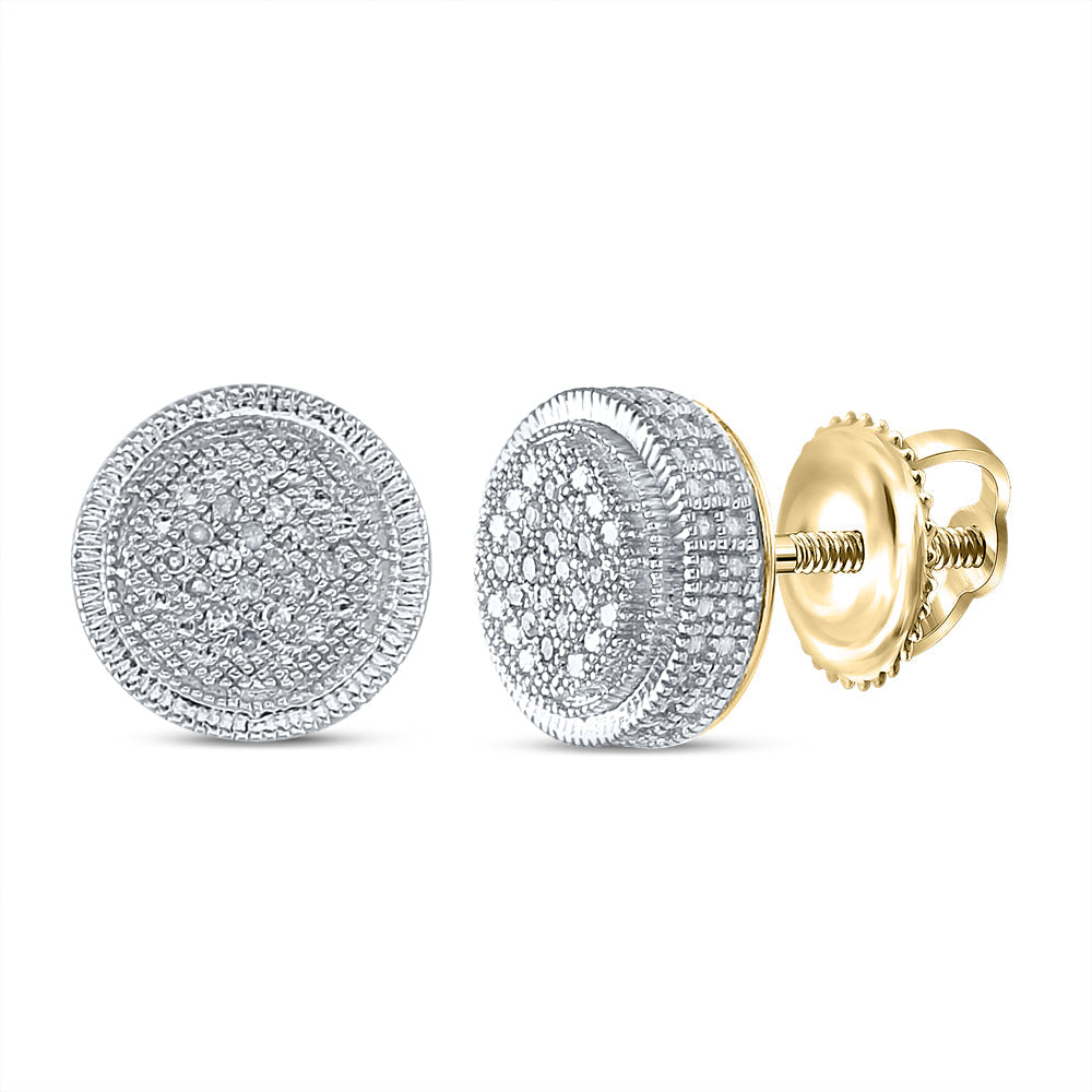 1/10CT-DIA P1N MICRO-PAVE UNISEX  EARRING Daisy Joyeria