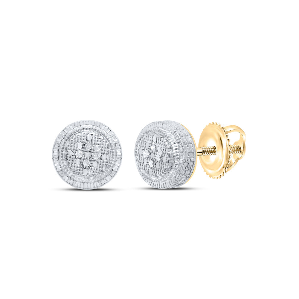 0.02CT-DIA P1N MICRO-PAVE UNISEX EARRING Daisy Joyeria