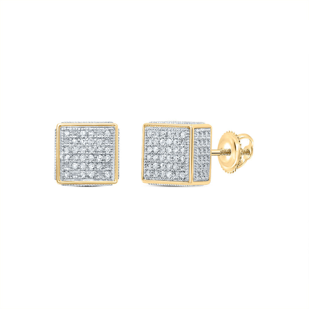 1/6CTW-DIA P3 MICRO-PAVE UNISEX  EARRING Daisy Joyeria