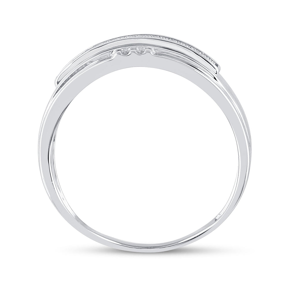 1/6CT-DIA MICRO-PAVE MENS BAND 10 Daisy Joyeria
