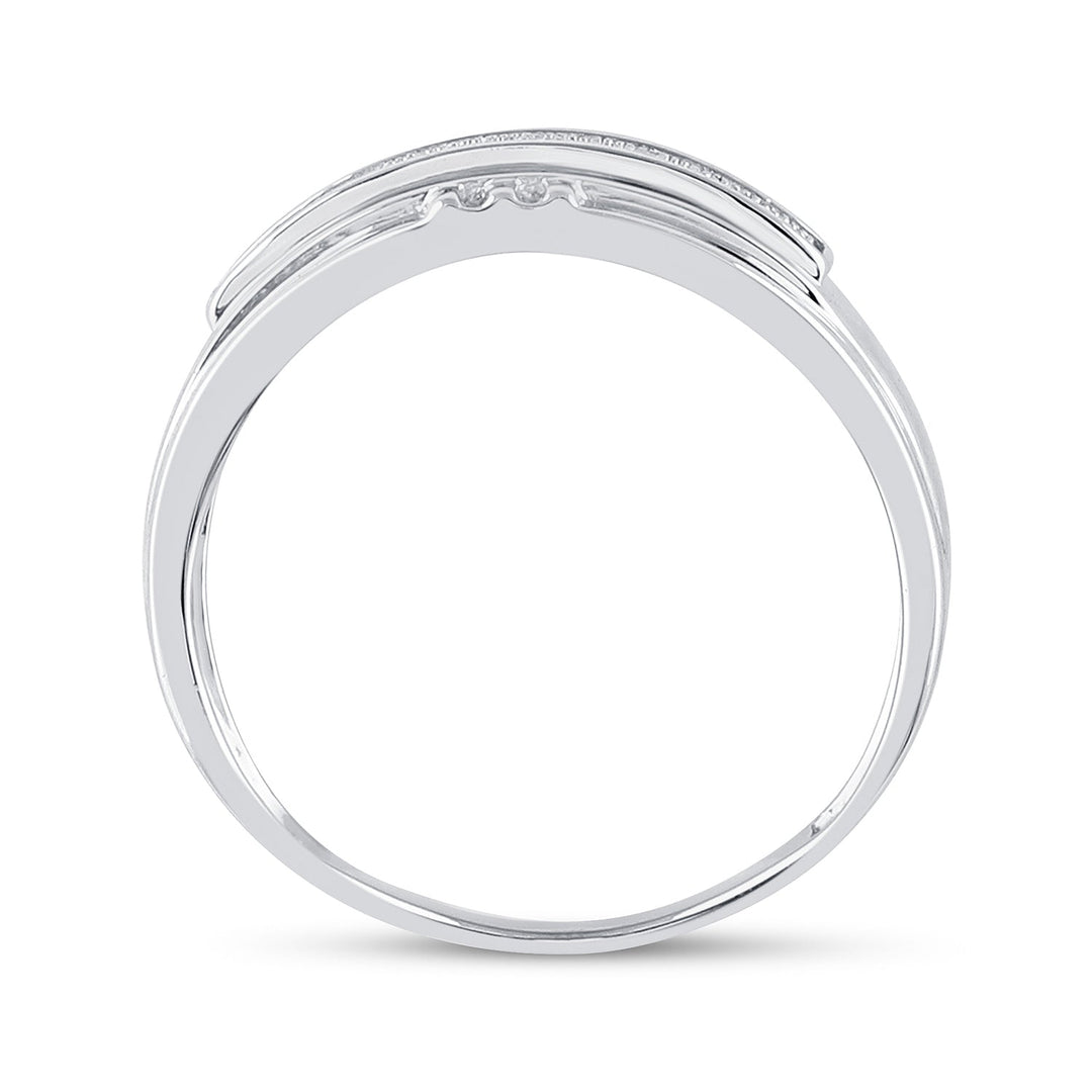 1/6CT-DIA MICRO-PAVE MENS BAND 10 Daisy Joyeria