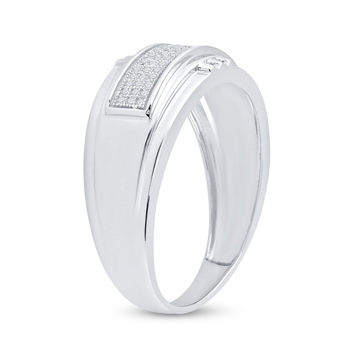1/6CT-DIA MICRO-PAVE MENS BAND 10 Daisy Joyeria