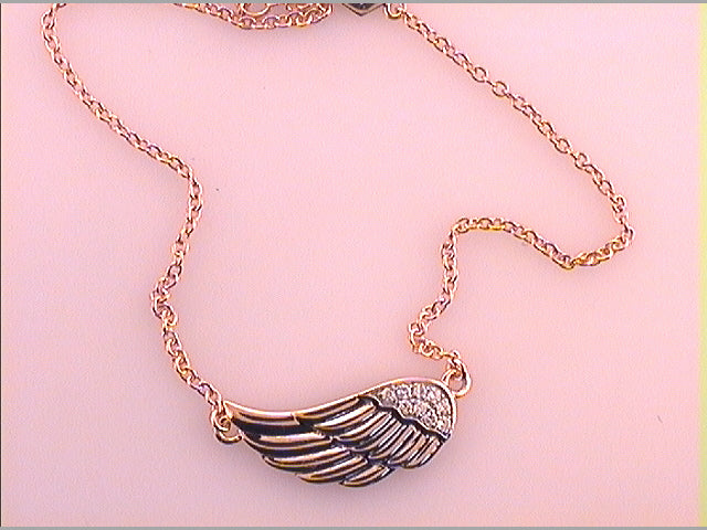 1/20CT-DIA ANGEL WING BRACELET Daisy Joyeria