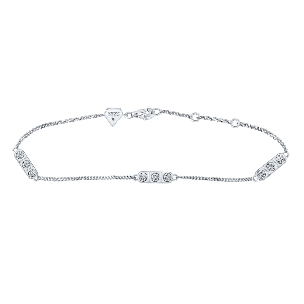 1/12CT-DIA Womens LINEAR BRACELET Daisy Joyeria