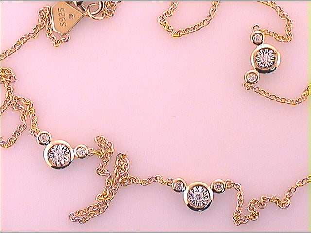 1/8CT-DIA Womens NECKLACE Daisy Joyeria