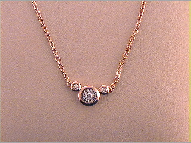 1/8CT-DIA Womens NECKLACE Daisy Joyeria