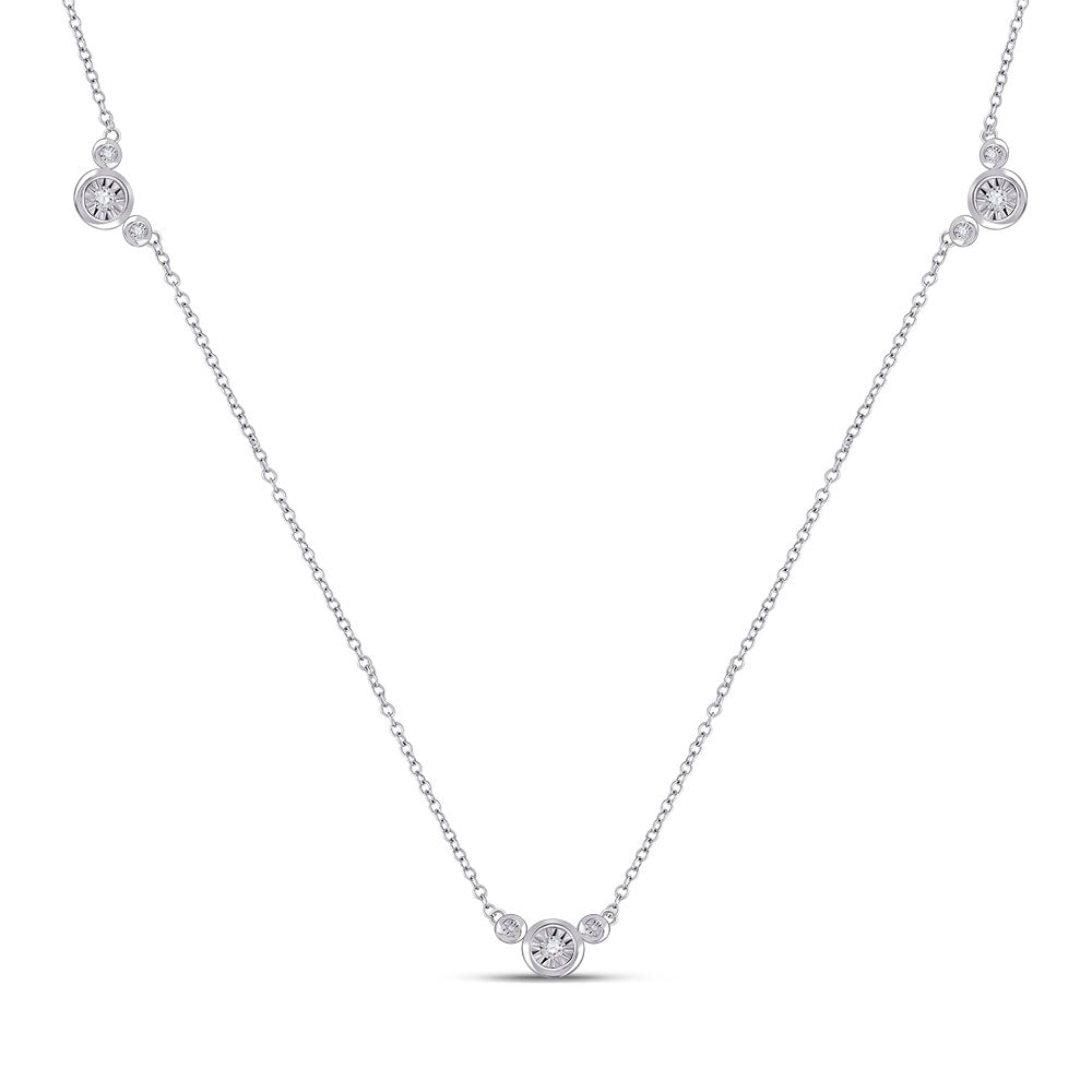 1/8CT-DIA Womens NECKLACE Daisy Joyeria