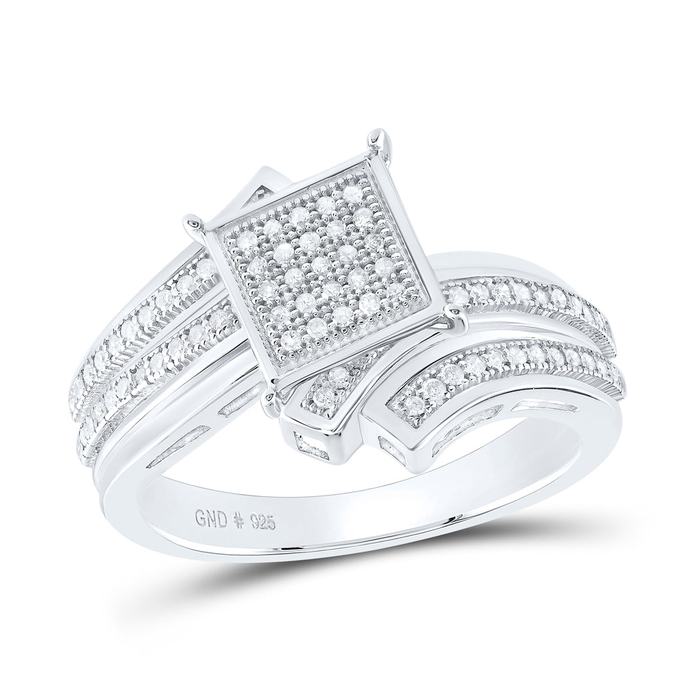 1/4CTW-DIA P1P2 MICRO-PAVE RING 7 Daisy Joyeria